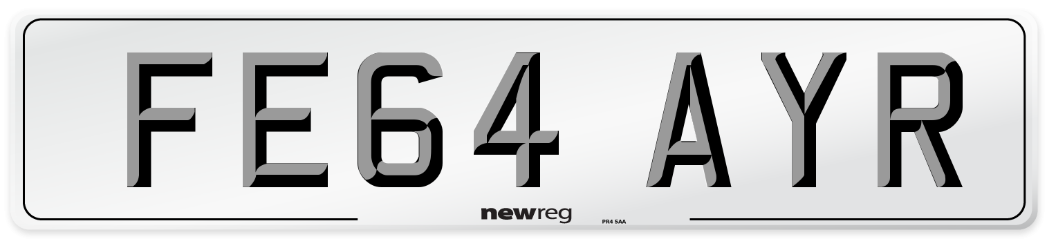 FE64 AYR Number Plate from New Reg